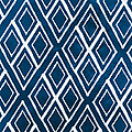 Indgo and White Diamonds Large