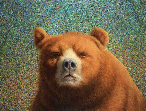 Contemplative Grizzly Bear Poster
