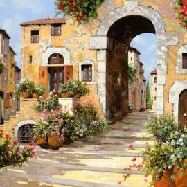 entrata al borgo by Guido Borelli