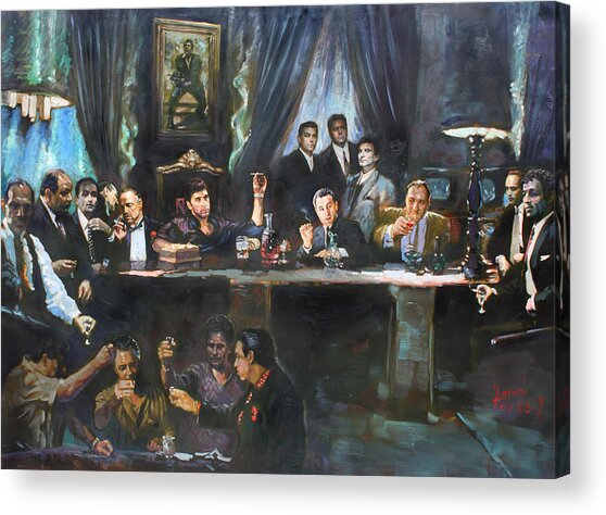 Gathering of Well-Dressed Men Acrylic Print